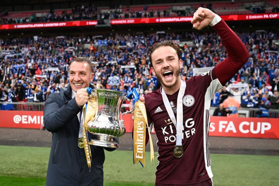 James Maddison left Leicester for Tottenham following relegation (The FA via Getty Images)