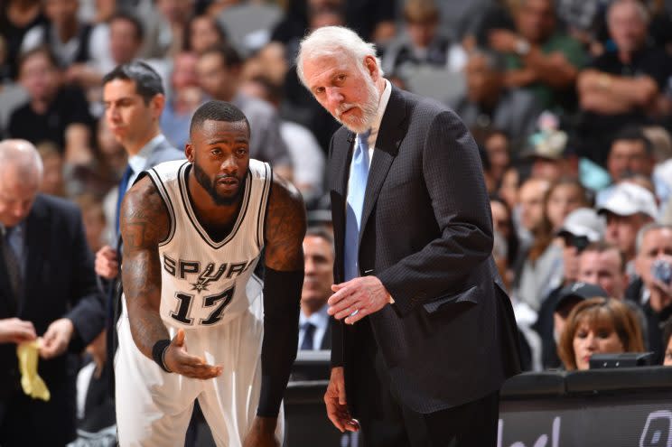 The Spurs let Jonathon Simmons walk, and haven’t really improved their roster. (Getty)