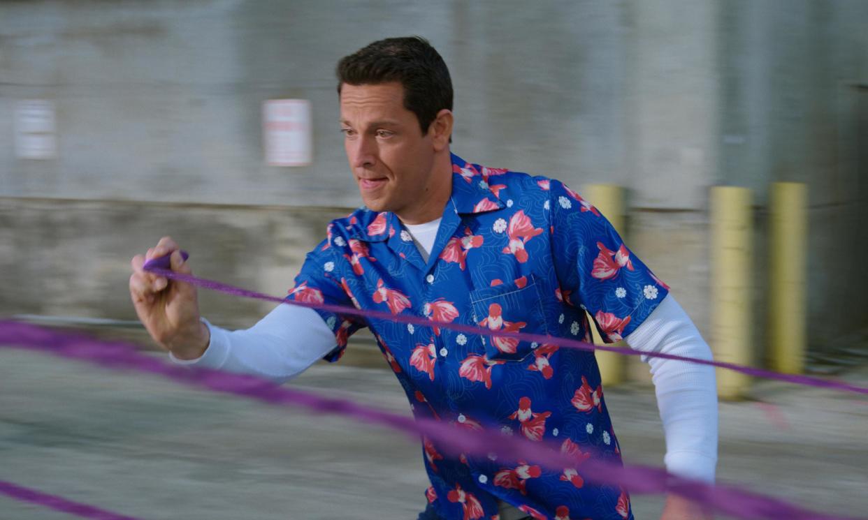 <span>Zachary Levi in Harold and the Purple Crayon.</span><span>Photograph: Courtesy of Sony Pictures/AP</span>