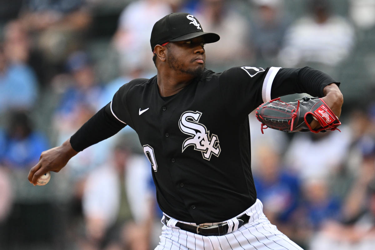 Gregory Santos of the Chicago White Sox celebrates the final out