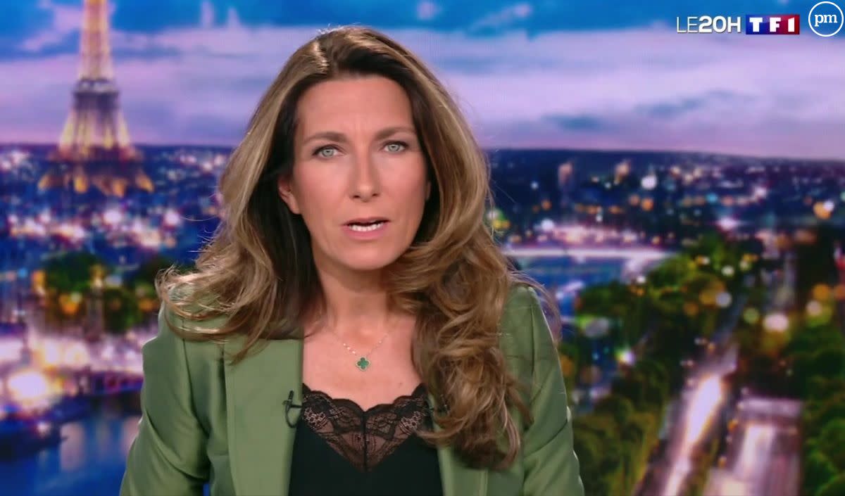 Anne-Claire Coudray sur TF1 le dimanche 3 mars 2024 - TF1