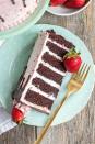 <p>Chocolate + strawberries were MFEO.</p><p>Get the recipe from <a rel="nofollow noopener" href="http://livforcake.com/2017/02/chocolate-strawberry-cake.html" target="_blank" data-ylk="slk:Liv For Cake;elm:context_link;itc:0;sec:content-canvas" class="link ">Liv For Cake</a>.</p>