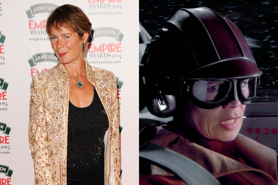 <p>Celia Imrie zählt heute zu den Größen der britischen Film- und Fernsehwelt. Viele lieben sie für ihre Rollen an der Seite von Victoria Wood in Serien wie „Dinnerladies“ und „Acorn Antiques“. Aber sie verkörperte auch eine Naboo-Pilotin in „Die dunkle Bedrohung“. Sie spielte die erste Kampfpilotin, die in einem „Star Wars“-Film zu sehen war. </p>