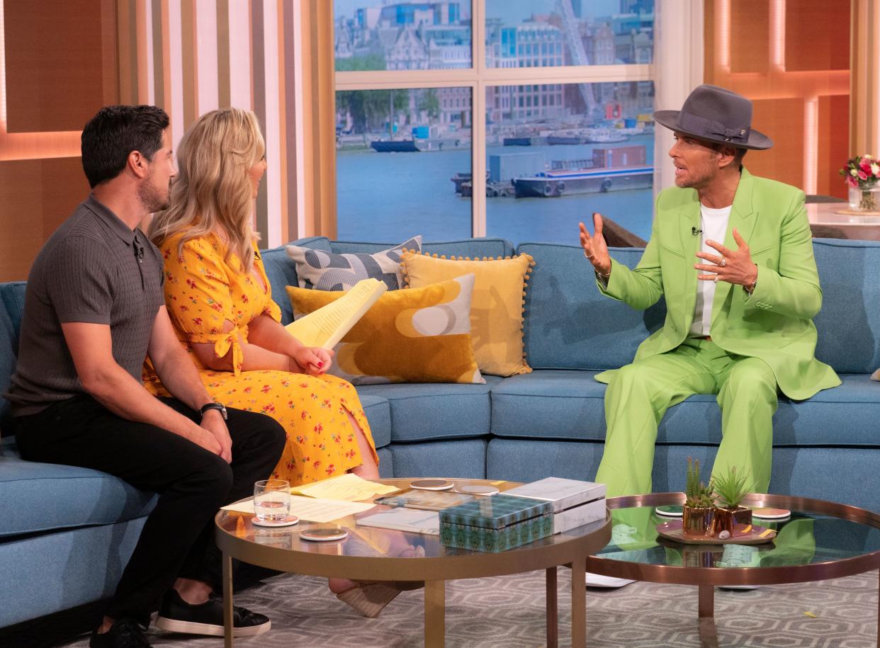 Matt Goss spoke to Craig Doyle and Josie Gibson. (ITV/Shutterstock)