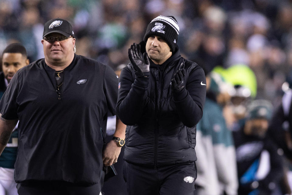 Eagles head coach Nick Sirianni (Credit: Bill Streicher-USA TODAY Sports)