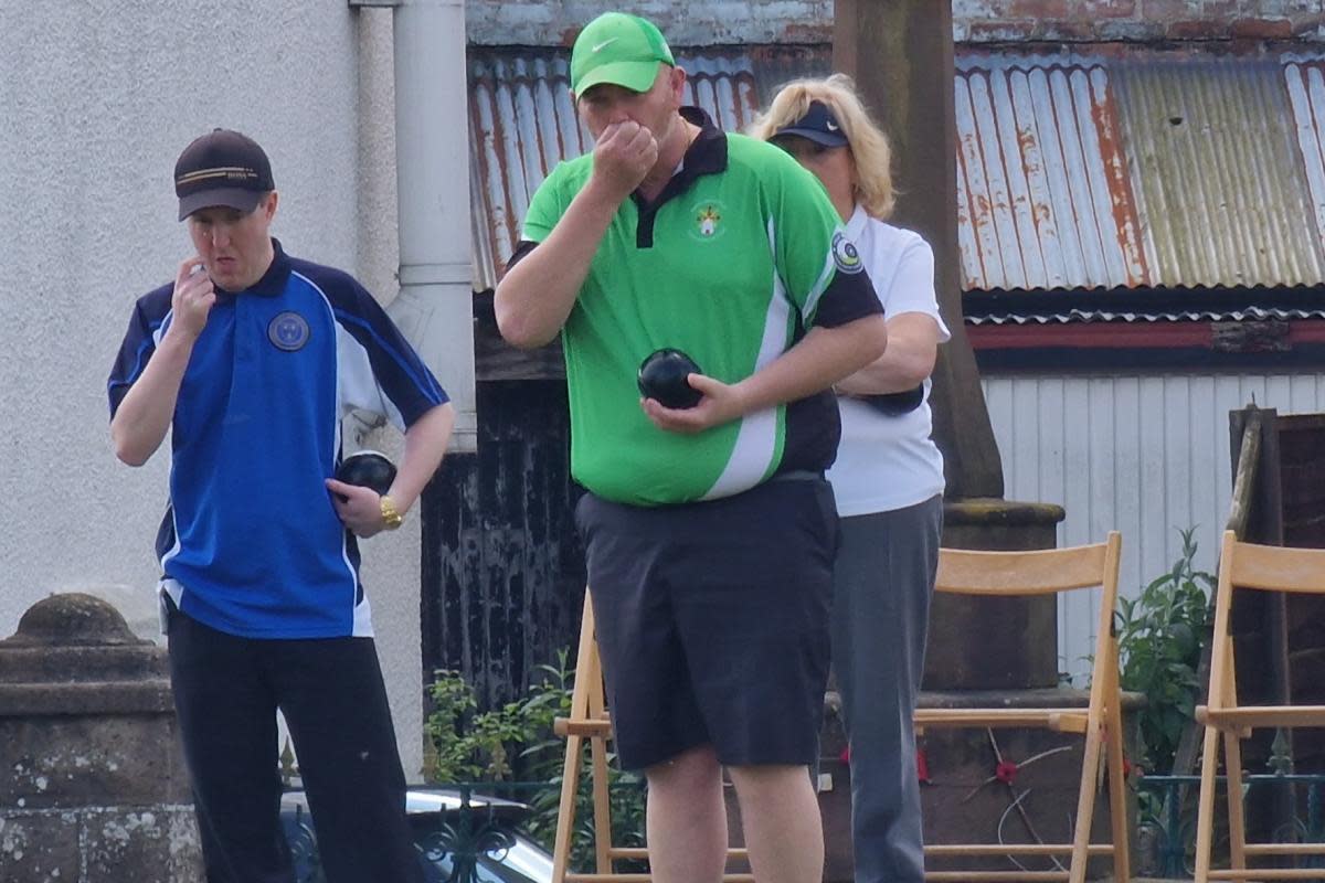 Tom Vickers and Andy Cairns during Cheshire's county match against North Lancs & Fylde <i>(Image: Contributed)</i>