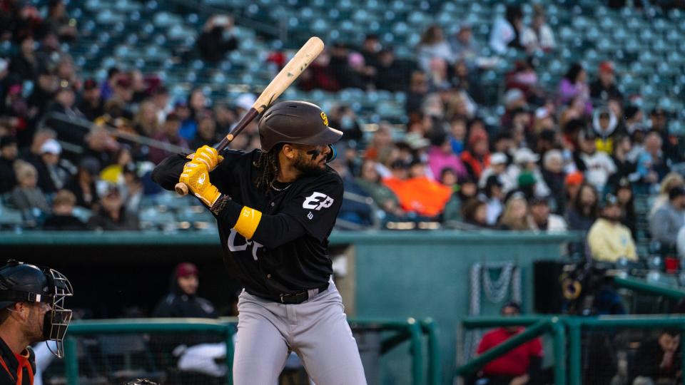 Fernando Tatis Jr.'s 15-day stay with the El Paso Chihuahuas started Tuesday when he joined the team for its game at Sacramento.