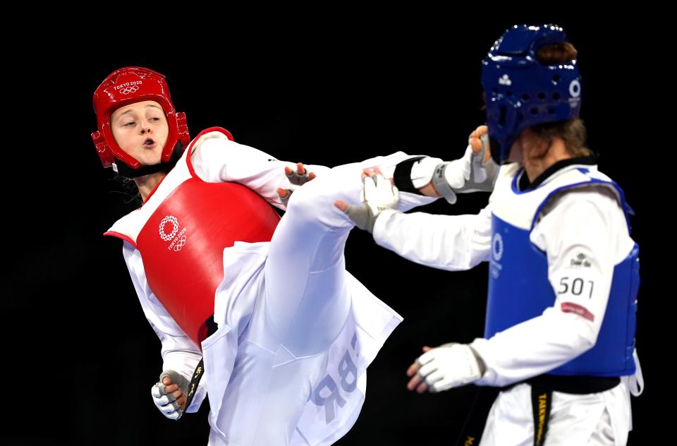 Lauren Williams, left, had to settle for silver (Martin Rickett/PA) (PA Wire)