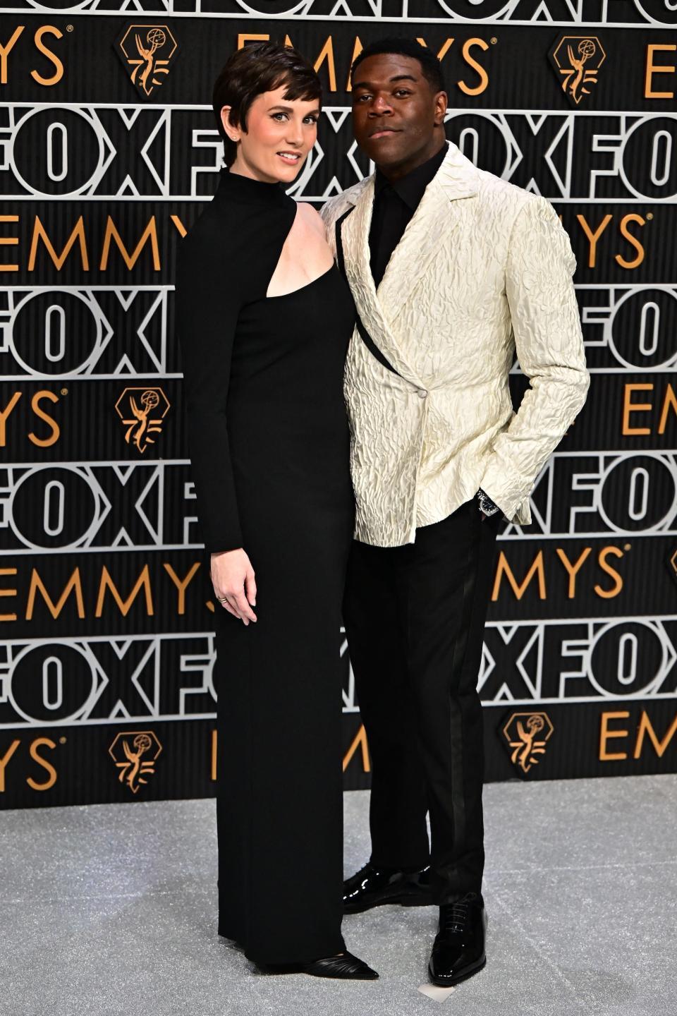 Nicole Boyd and Sam Richardson attend the 2024 Emmy Awards.