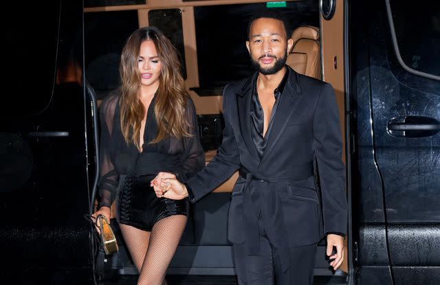 <p>Gotham/GC Images</p> Chrissy Teigen and John Legend in New York City