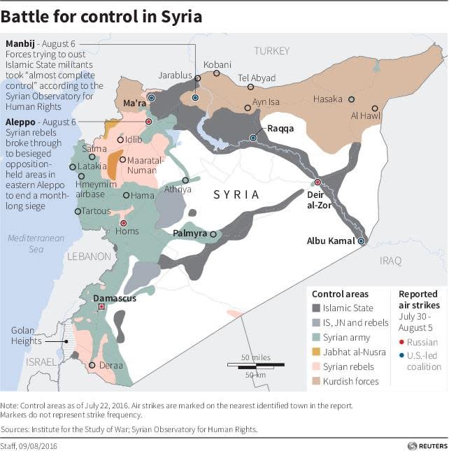 syria map