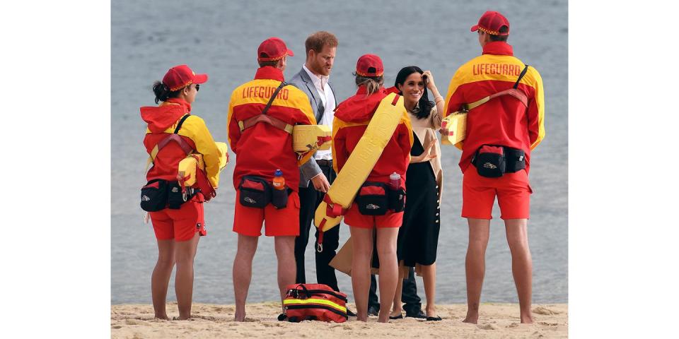 <p><strong>18 October</strong> They met with lifeguards from community groups in Melbourne.</p>