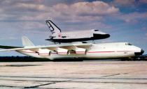 The Antonov An-225 was designed to airlift the Energia rocket's boosters and the Buran space shuttle for the Soviet space program. It was developed as a replacement for the Myasishchev VM-T.