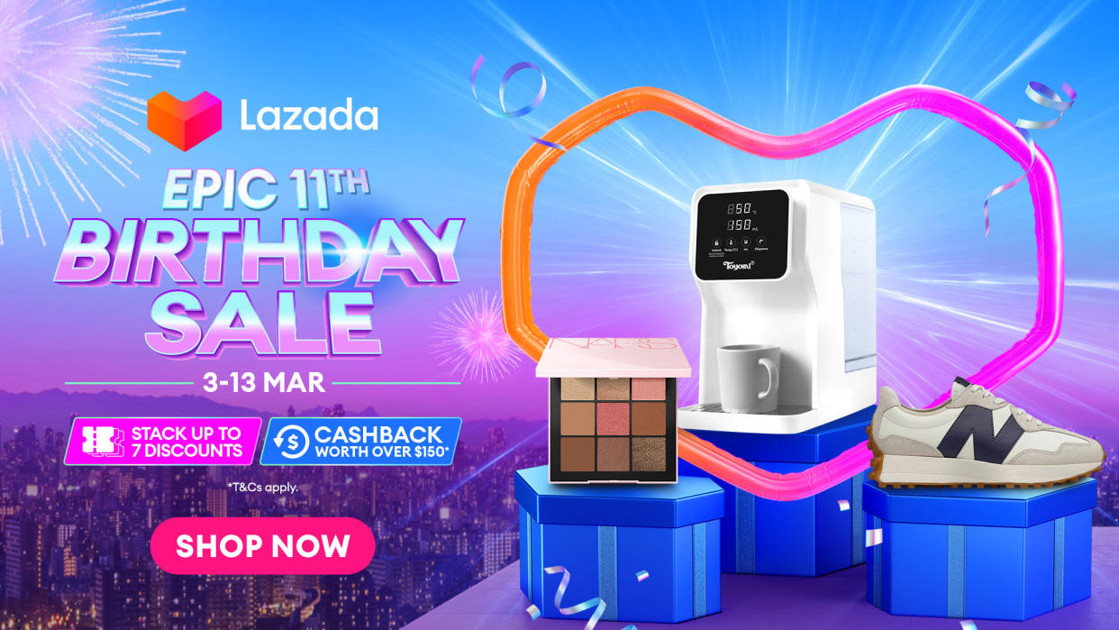 Lazada Singapore celebrates 11th birthday with epic sale. (Photo: Lazada SG)