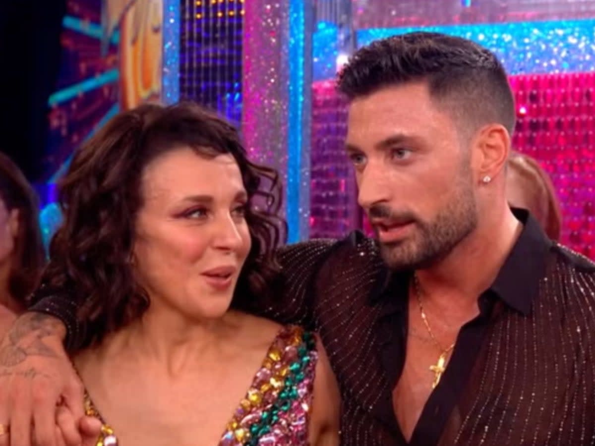 Amanda Abbington and Giovanni Pernice on ‘Strictly Come Dancing’ (BBC)