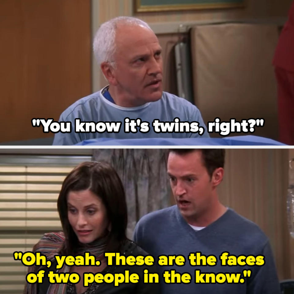 "These are the faces of two people in the know."