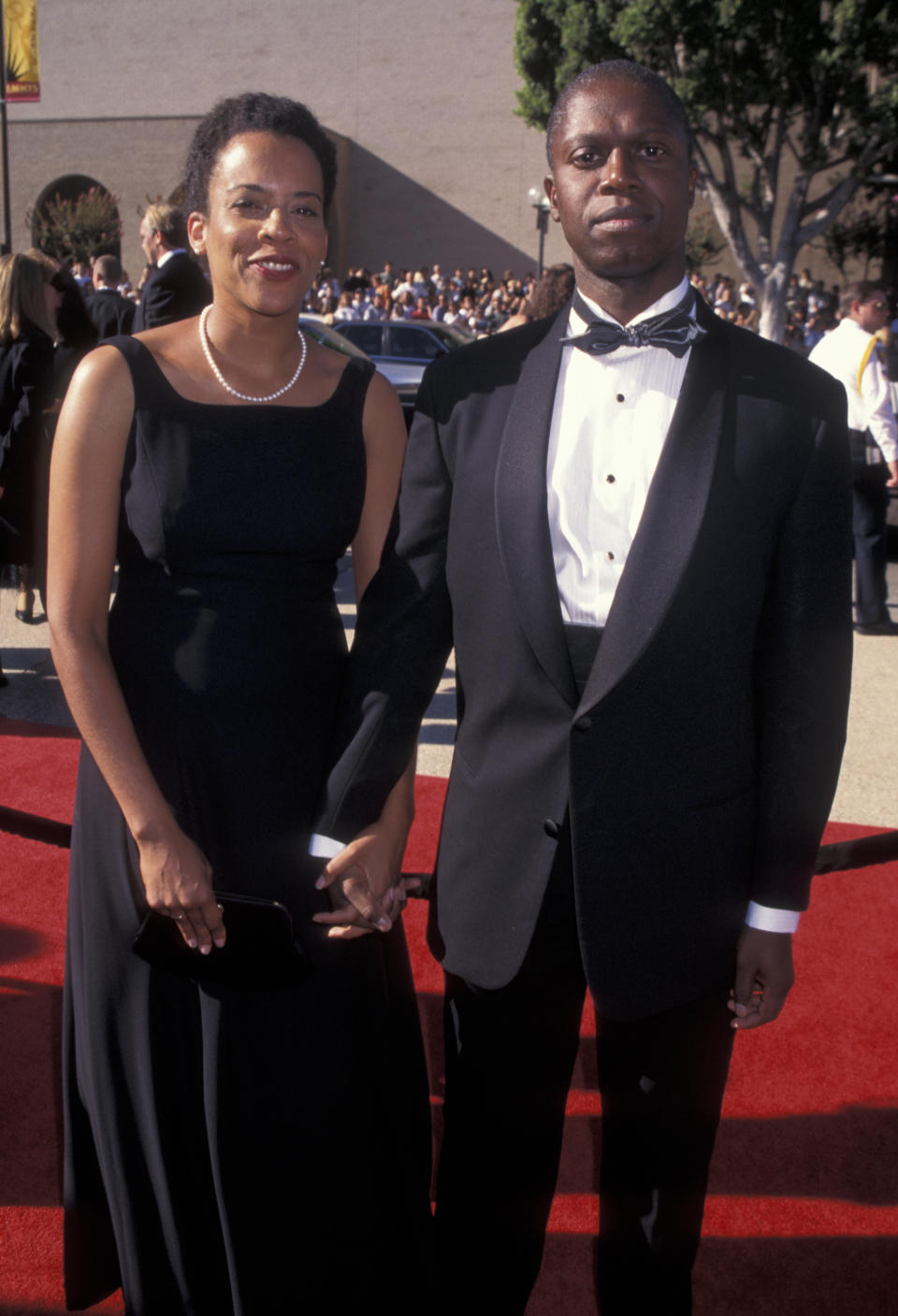 Ami Brabson fue la compañera constante de Andre Braugher. En la imagen estaban asistiendo a la 48 ceremonia anual de los Premios Emmy. (Foto de Ron Galella/Ron Galella Collection via Getty Images)