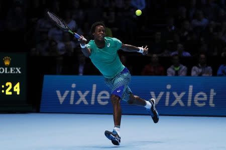 Britain Tennis - Barclays ATP World Tour Finals - O2 Arena, London - 15/11/16 France's Gael Monfils in action during his round robin match with Austria's Dominic Thiem Reuters / Stefan Wermuth Livepic