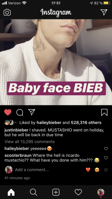 Hailey Baldwin made Justin Bieber shave off his mustache