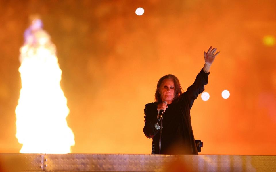 Ozzy Osbourne performs during the closing ceremony - Reuters