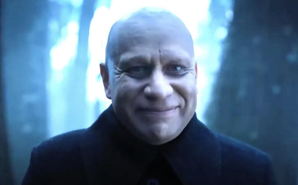 Fred Armisen as Uncle Fester in "Wednesday"