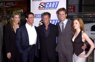 Jennifer Flavin , Sylvester Stallone , Til Schweiger , Kip Pardue and Rose McGowan at the Hollywood premiere of Warner Brothers' Driven