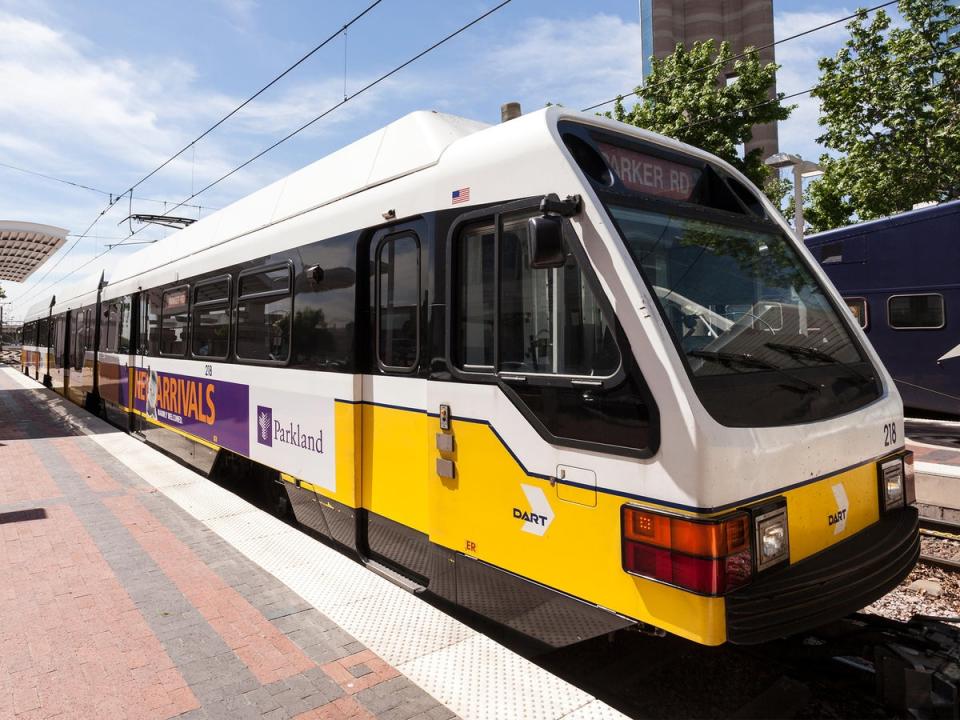A shooting broke out on Sunday afternoon near the Hatcher Station of the Dallas Area Rapid Transit system, leaving one dead and two injured (Alamy)