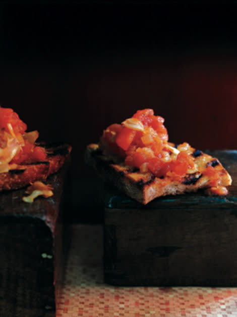 Stewed-Tomato Bruschetta