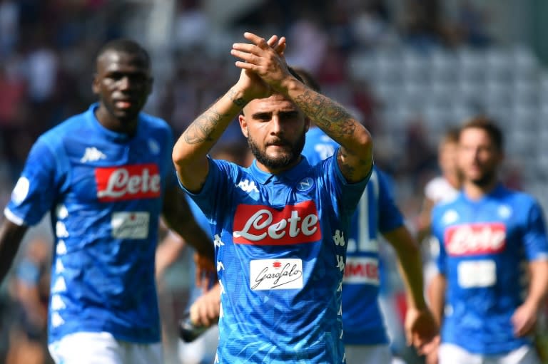 Lorenzo Insigne nets a brace as Napoli win 3-1 in Torino to join Juventus on top of Serie A