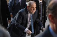 Harvey Weinstein arrives at New York Criminal Court for another day of jury deliberations in his sexual assault trial in the Manhattan borough of New York City