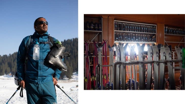 <span class="article__caption">Rewat, the intrepid 30-year-old adventure enthusiast from Nepal, frequents Gulmarg to immerse himself in the enchanting world of snow. He cites Gulmarg as one of his top skiing destinations, amidst a long list of his travel adventures.</span> (Photo: Zishaan A. Latif)