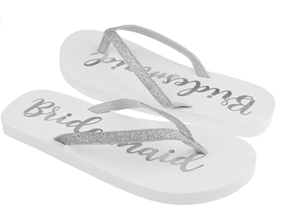 6) Bridesmaid Flip Flops