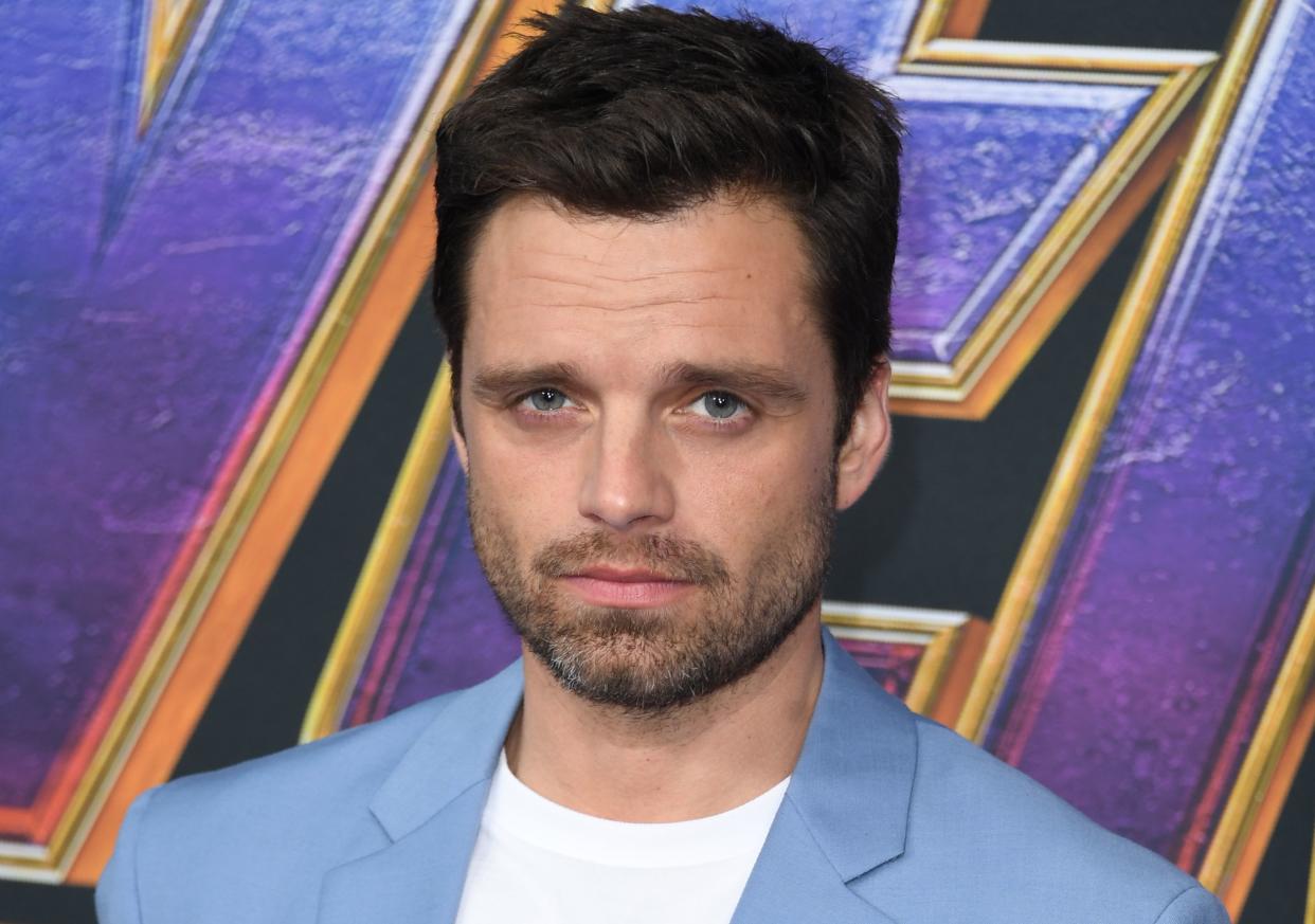 Romanian/US actor Sebastian Stan arrives for the World premiere of Marvel Studios' "Avengers: Endgame" at the Los Angeles Convention Center on April 22, 2019 in Los Angeles. (Photo by VALERIE MACON / AFP)        (Photo credit should read VALERIE MACON/AFP via Getty Images)