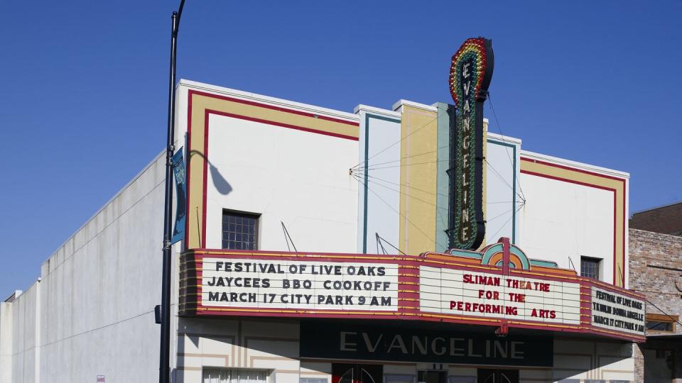 evangeline theatre, new iberia, louisiana