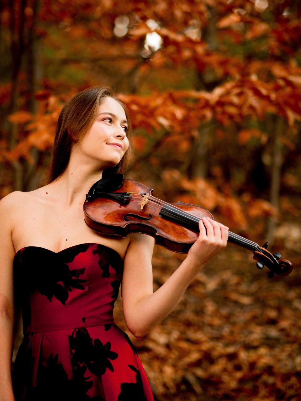 Violinist Geneva Lewis performs on the 1714 “Joachim-Ma” Stradivarius on a one-year loan from the New England Conservatory.