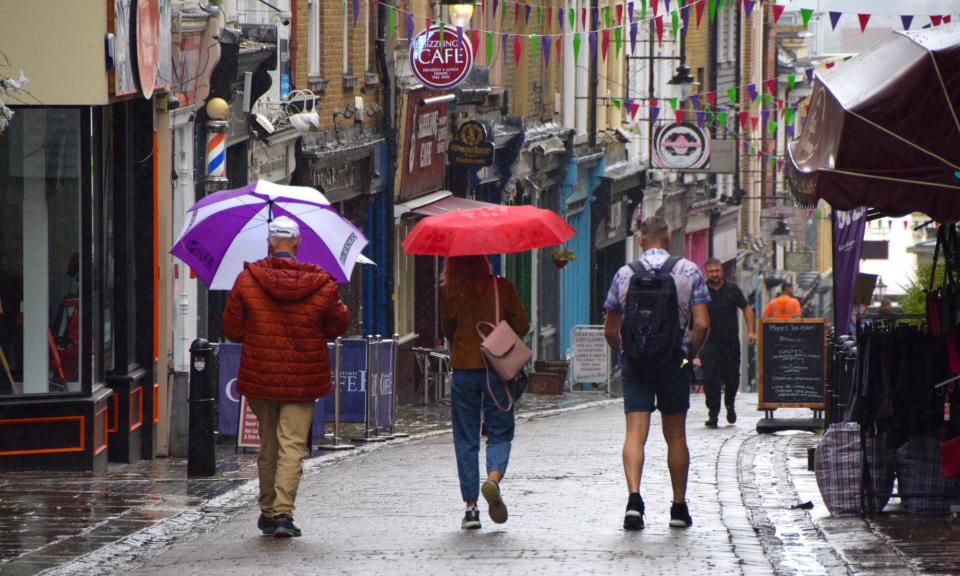 <span>‘Dismal weather and disappointing sales led to a depressing start to spring for retailers.’</span><span>Photograph: Fraser Gray/Rex/Shutterstock</span>