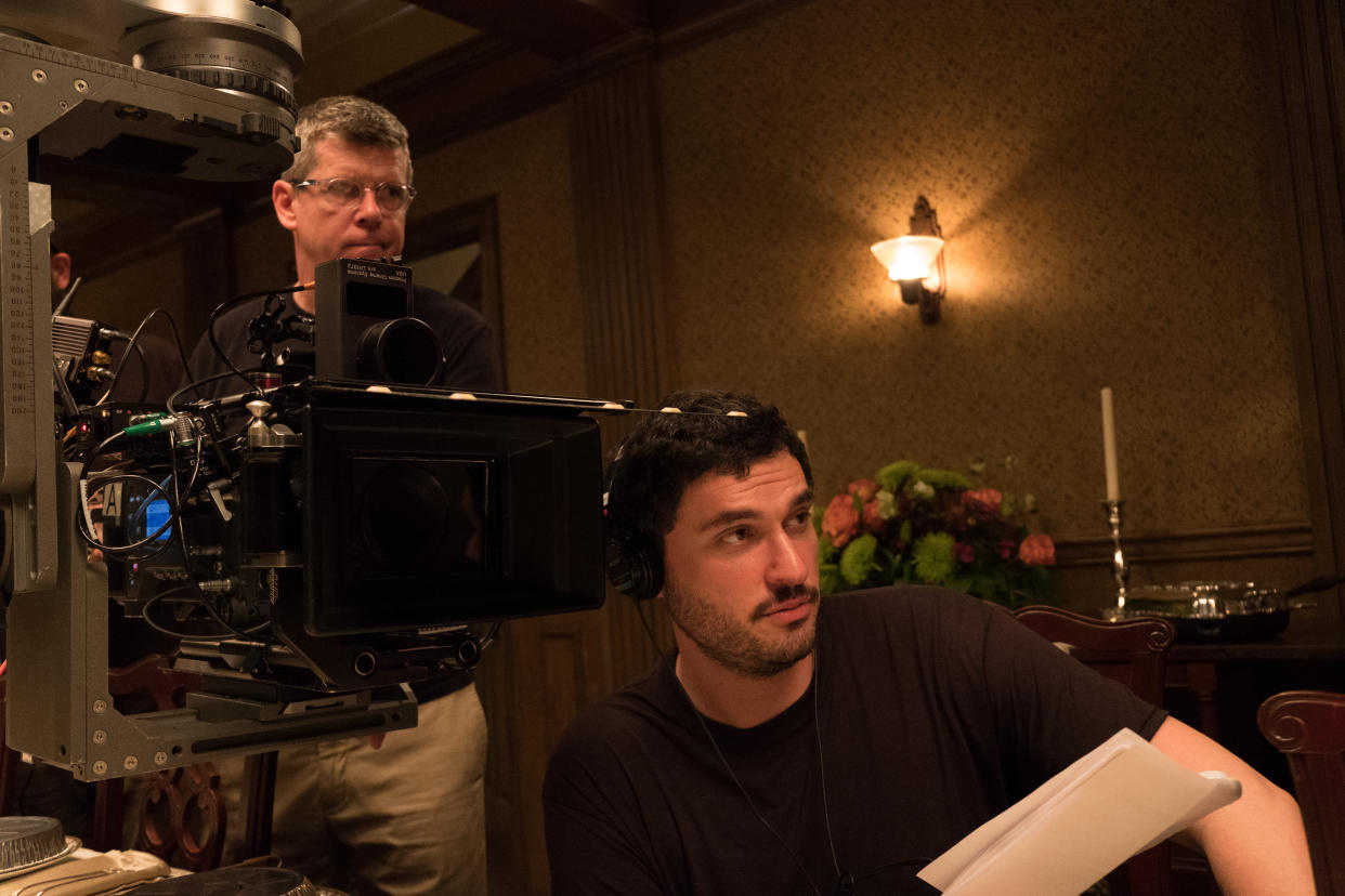 Josh Trank on the set of 'Capone' (Photo: Alan Markfield/Vertical Entertainment)