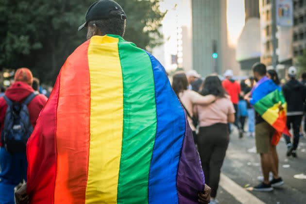 A pansexual at the LGBTQIA+ pride parade