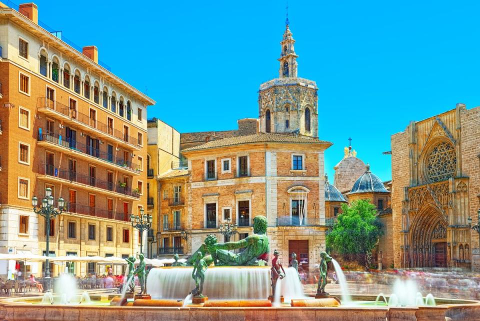 The city’s cathedral can be found on Plaza de la Virgen in the Old Town, known as Ciutat Vella (Getty Images)