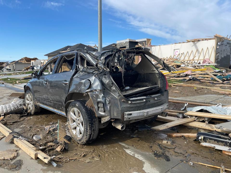 Tornado damage in Elkhorn, NE