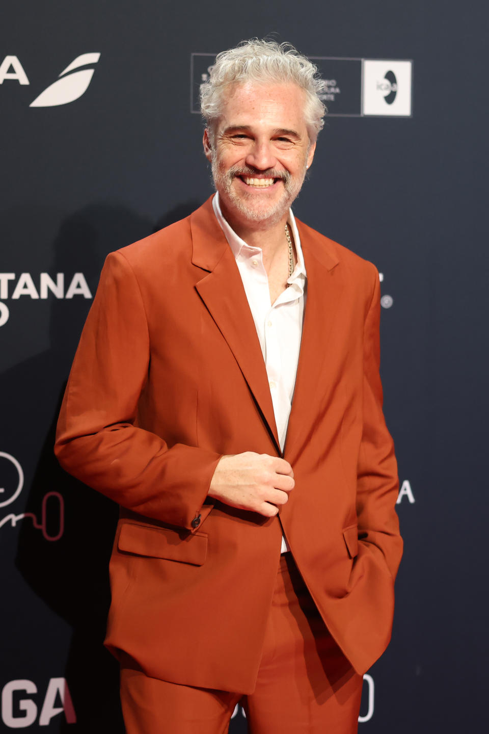 RIVIERA MAYA, MEXICO - APRIL 20: Juan Pablo Medina poses during the red carpet for the 11th edition of Premios Platino at Xcaret on April 20, 2024 in Riviera Maya, Mexico.  (Photo by Hector Vivas/Getty Images)