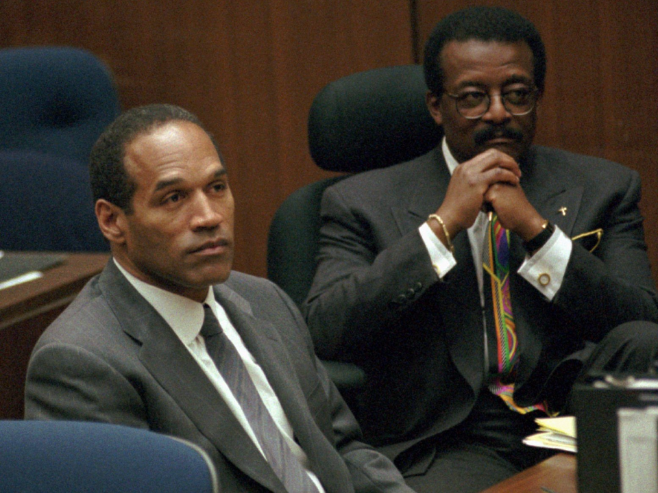 O.J. Simpson Johnnie Cochran trail AP