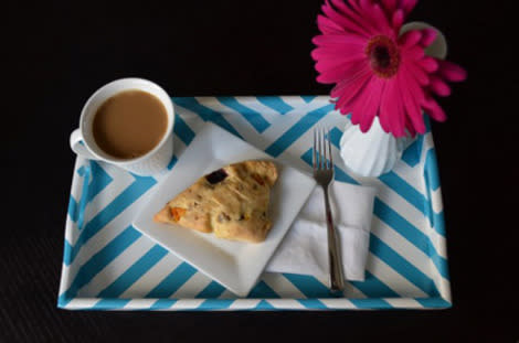 Painted serving tray