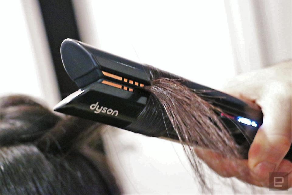 Dyson Corrale hair straightener flat iron hands-on