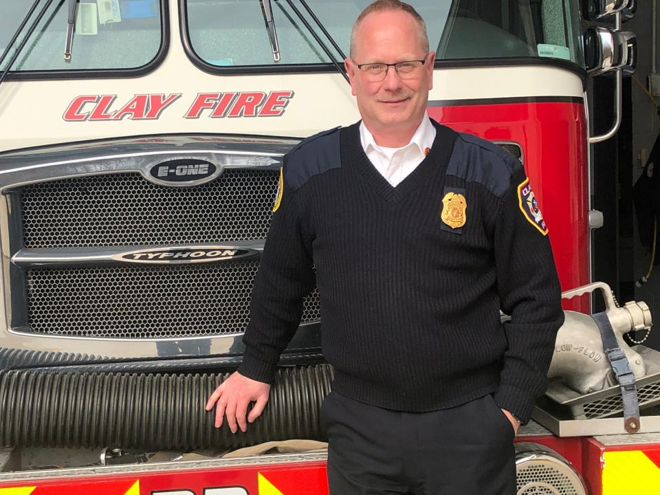Clay Fire Territory Chief Timm Schabbel plans to retire Feb. 19, 2024, after 35 years of service with the department.