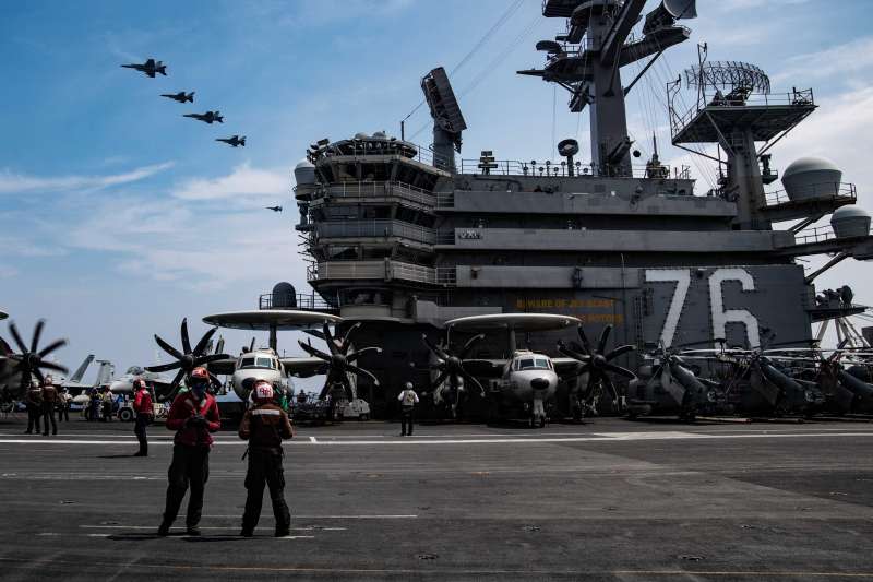 美軍雷根號航空母艦（CVN-76）。（雷根號臉書）