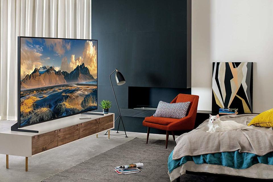 Samsung’s Flat Screen 82-Inch QLED 8K Q900 Series Ultra HD Smart TV (QN82Q900RBFXZA). (Photo: Amazon)