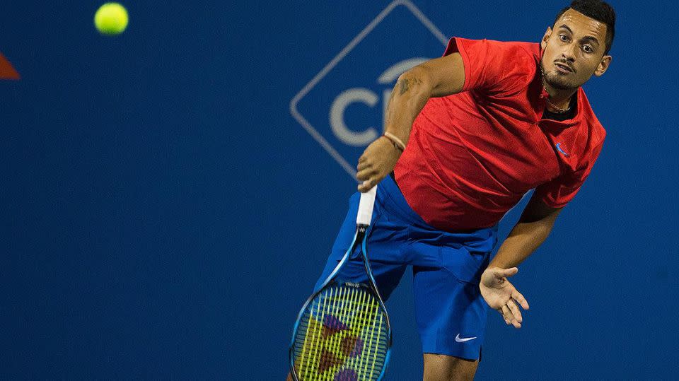 Kyrgios was booed off court. Pic: Getty