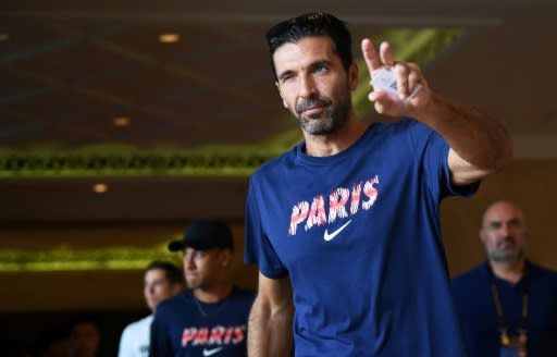 Gianluigi Buffon is 40 now but is hoping to be PSG's number one goalkeeper