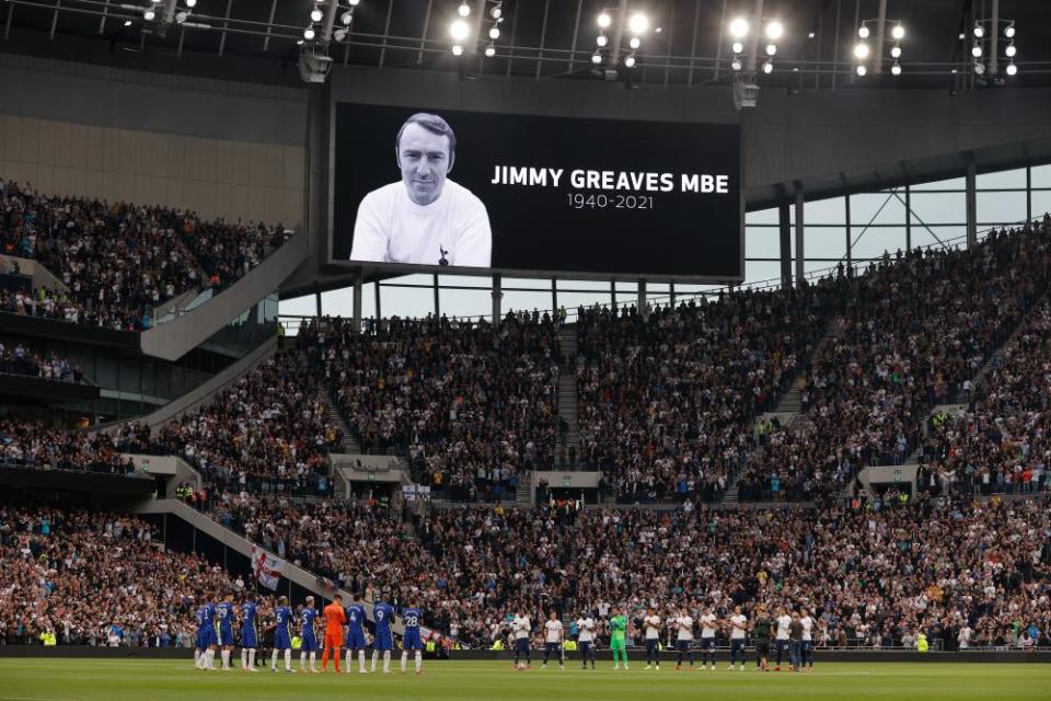 A tribute to Jimmy Greaves before Tottenham’s game with Chelsea.